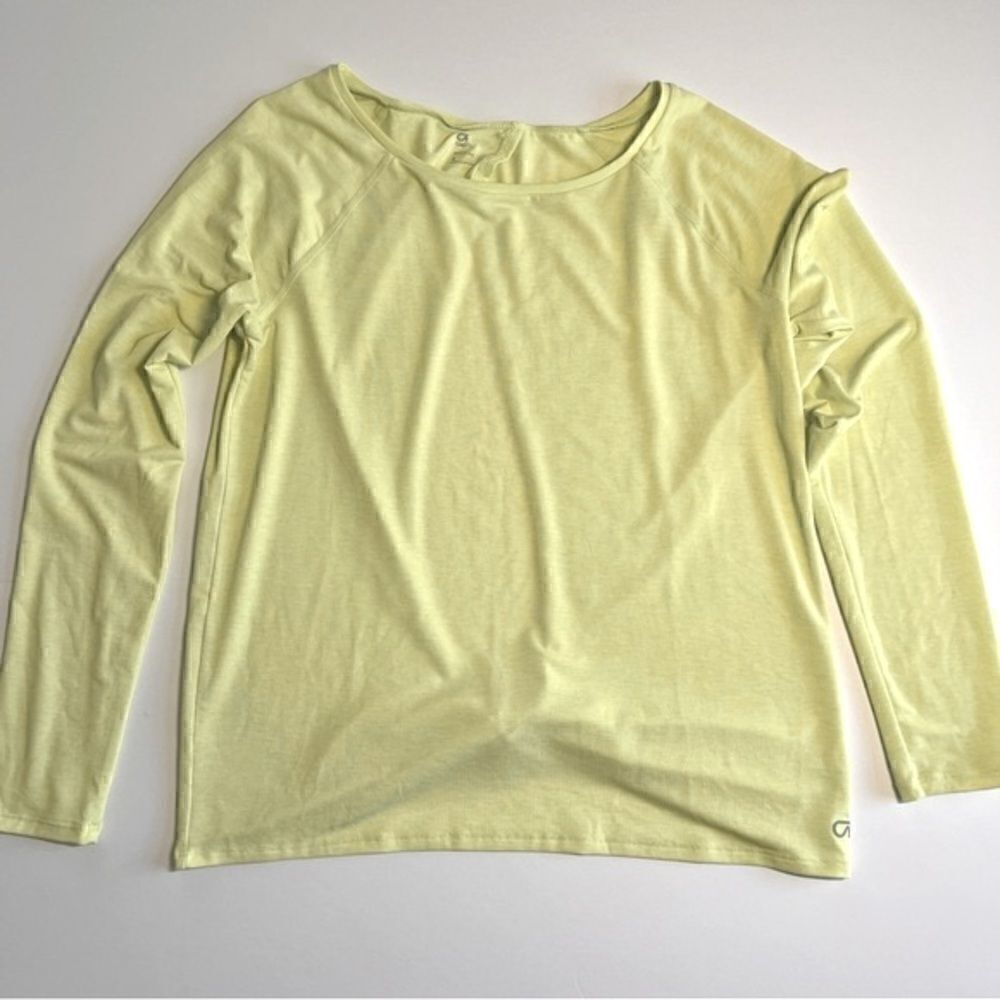 GAP GapFit Breathe Lightweight Long Sleeve Open Back Twist Bottom Top Size Small